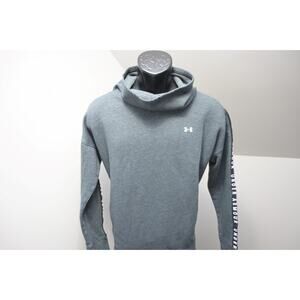 Under Armour Loose Turtleneck Sweater Cotton Blend Sweatshirt Gray Womens Medium